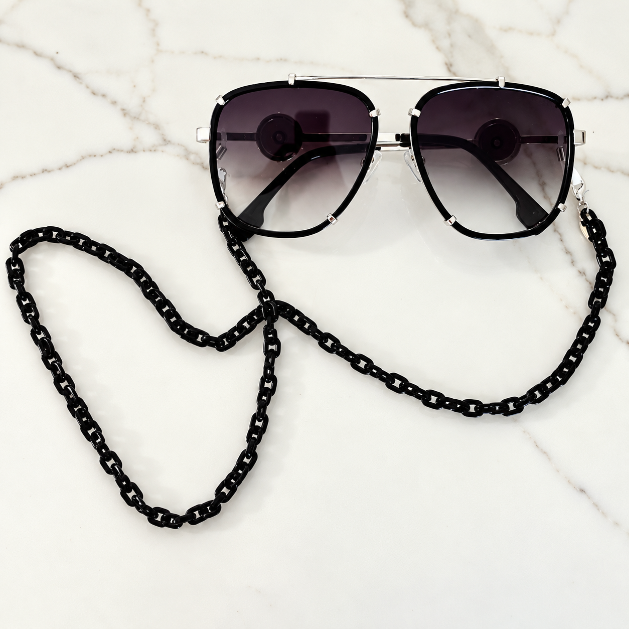 Nikki Beach Club Glasses Chain Midnight