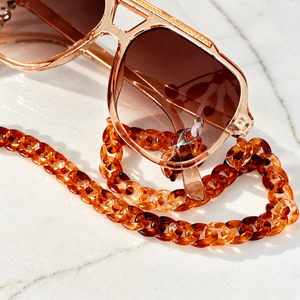 Capri Chain Tortishell - Sunglass Chain