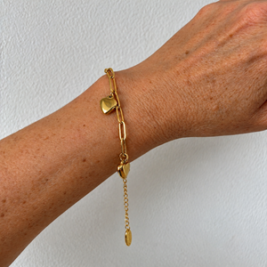 Heart Charm Bracelet