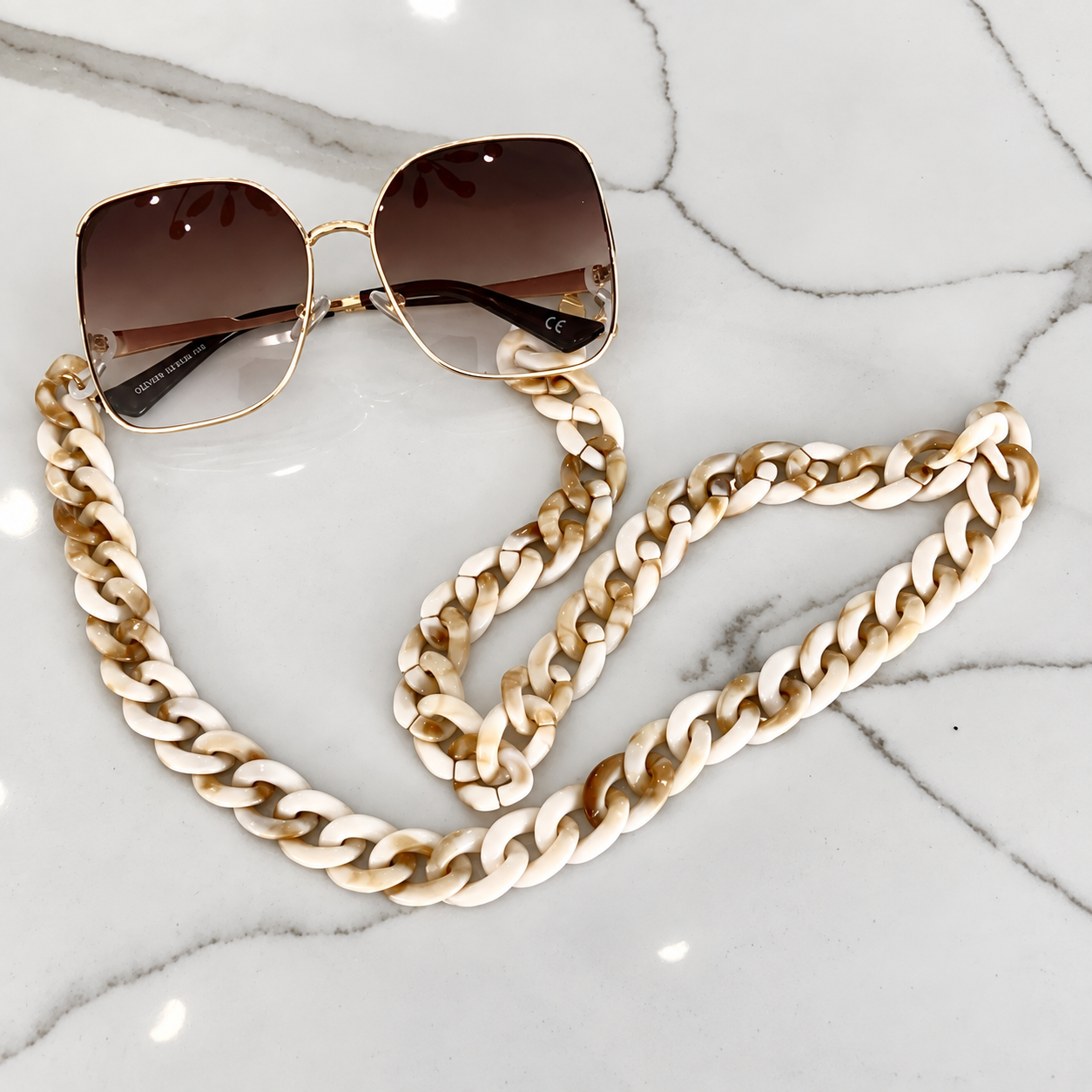 Tortise Shell - Sunglass chain
