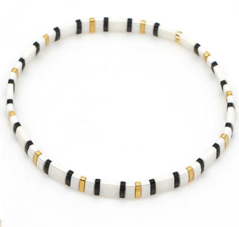 Ibiza - Delicate Black & White Stripes