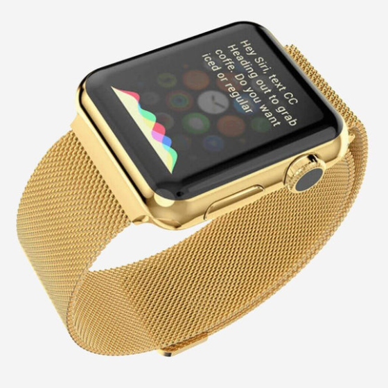 Apple watch sales gold band