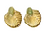 Vale Gold Earrings, Emerald