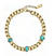 Vale Gold Bracelet Turquoise