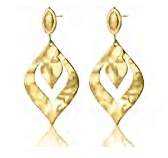 Lotus Gold Earrings