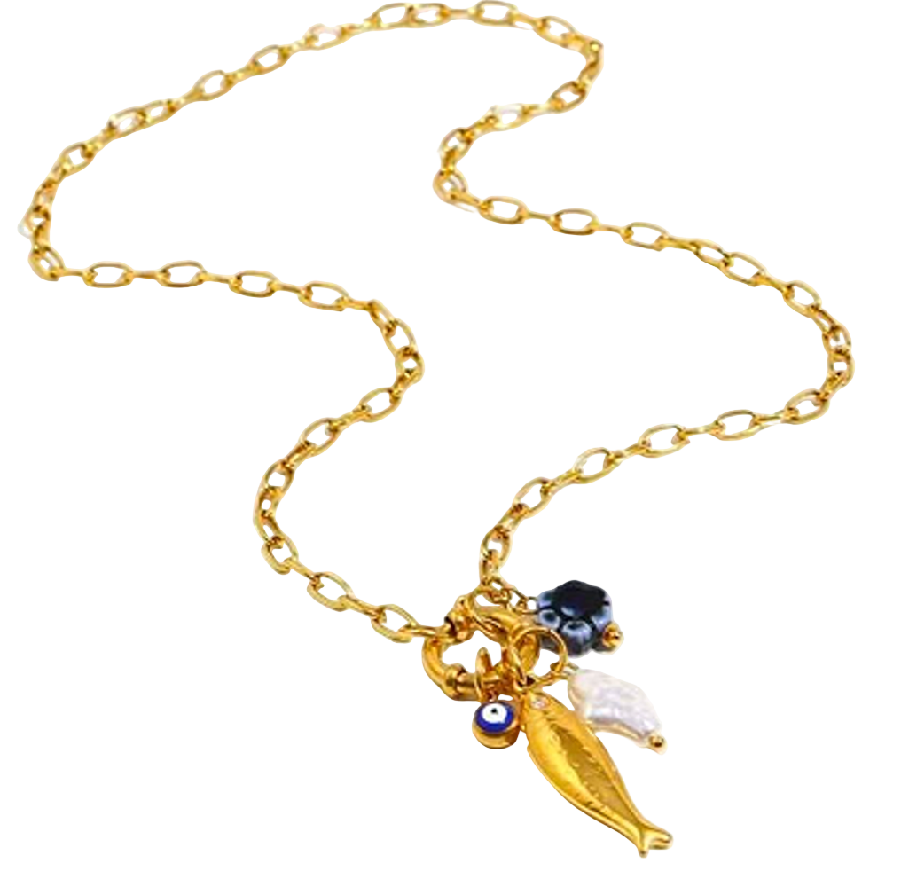 Sicilian Shores charm necklace - Protection Charm