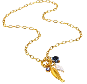 Sicilian Shores charm necklace - Protection Charm