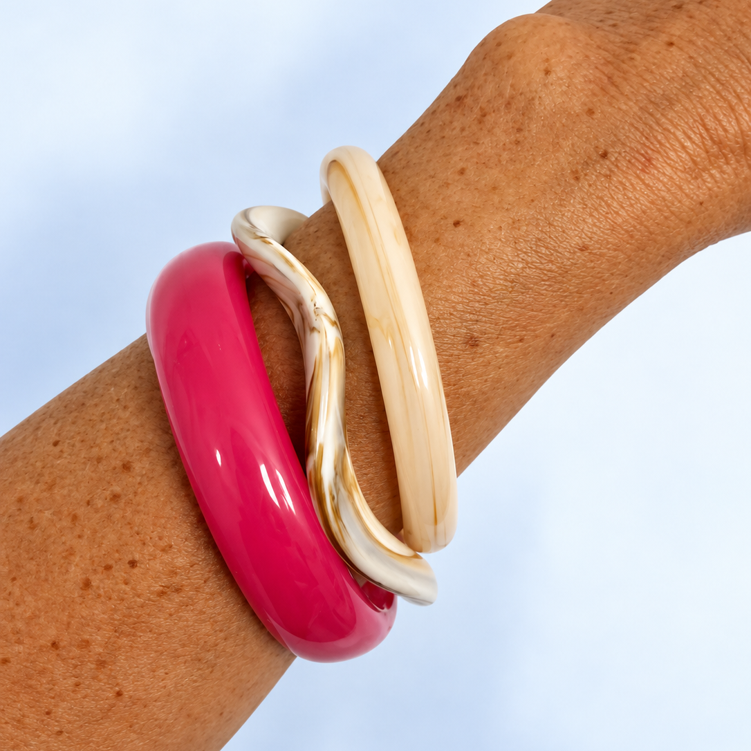 Rosé Bangle Stack