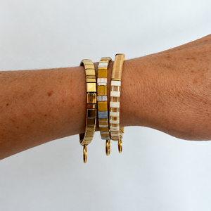 Ibiza Bracelet Cluster, Rich Gold & Mustard Tones
