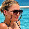 Bondi Glasses Chain Midnight Marble