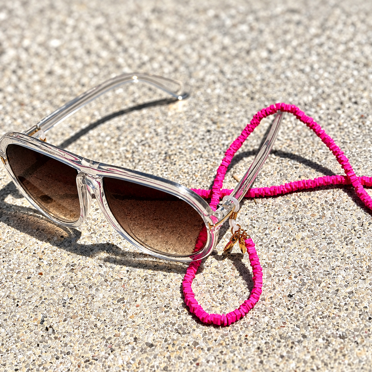 La Med Glasses Chain Candy Pink