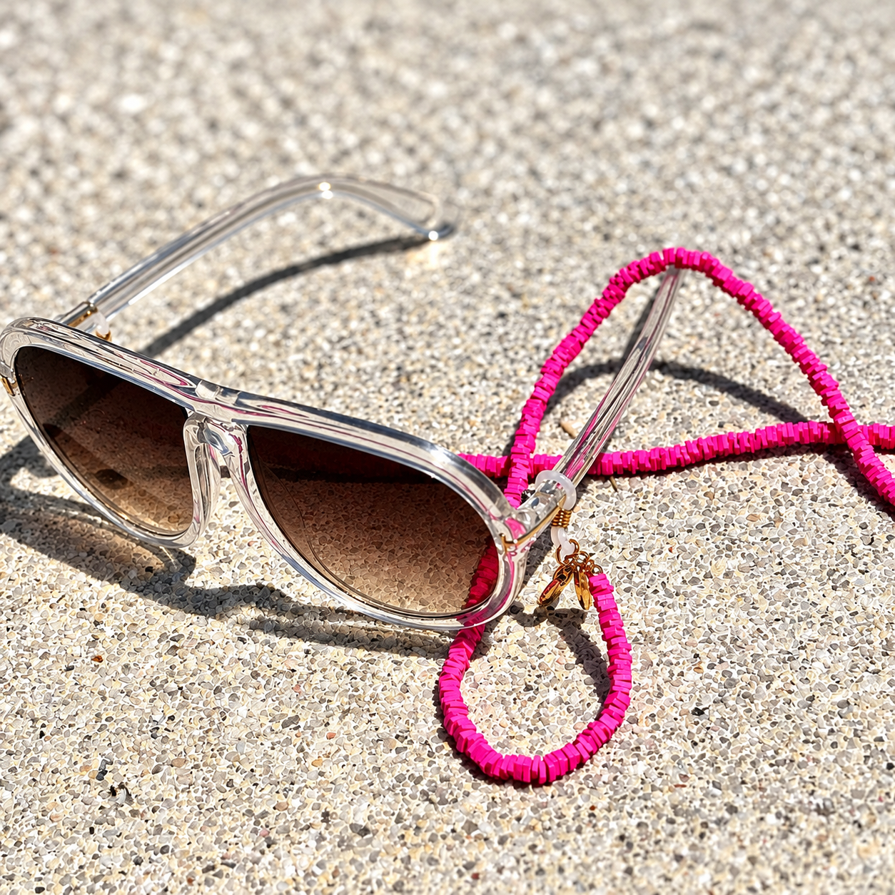 La Med Glasses Chain Candy Pink