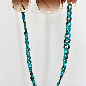 Turquoise Tortoise Shell - Sunglass chain