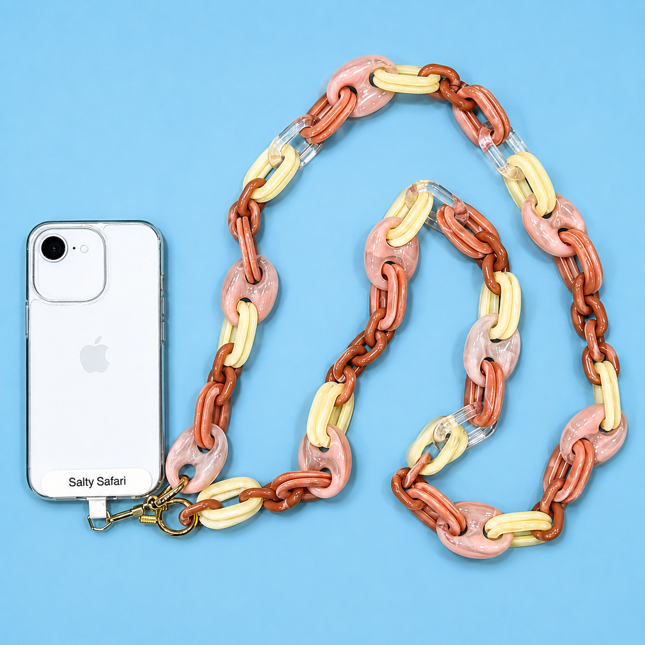 Amalfi Cross body phone strap - Mixed Sorbet