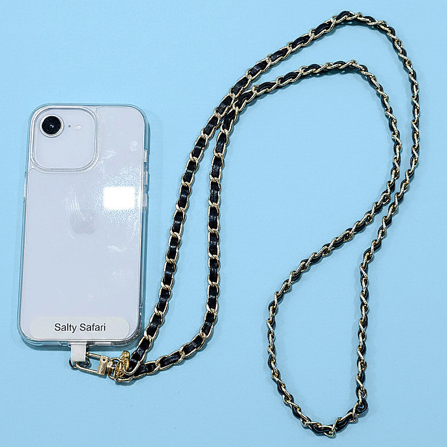 Cross body phone strap - Coco Black