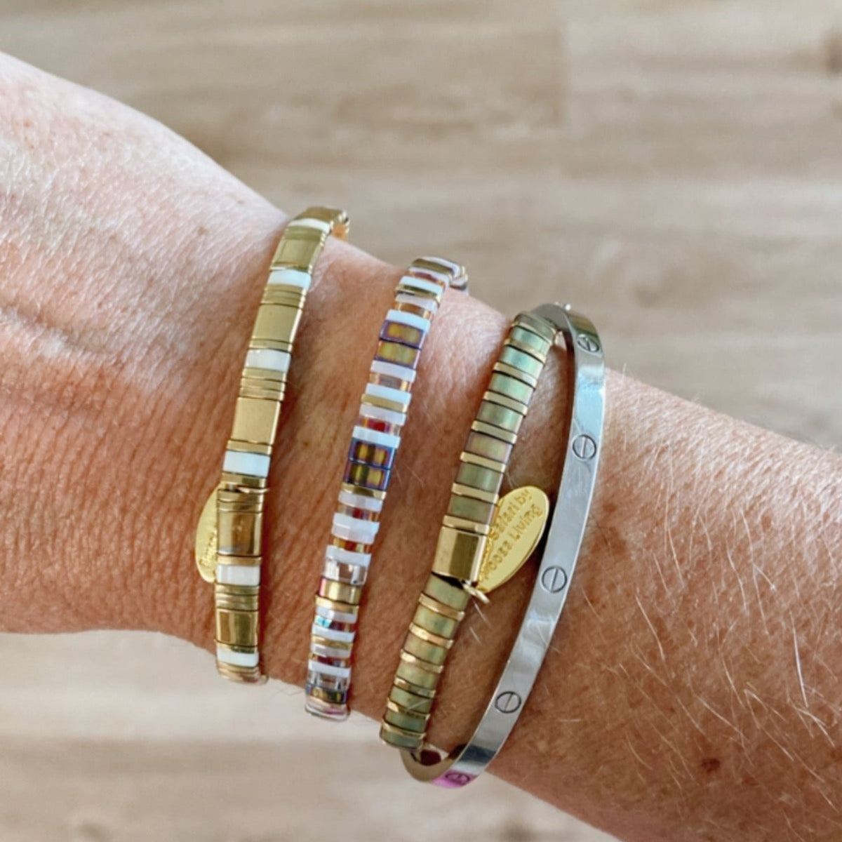 Ibiza Bracelet Cleopatra White & Gold