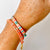 Ibiza Bracelet Clust, Coral with a touch of Turquoise
