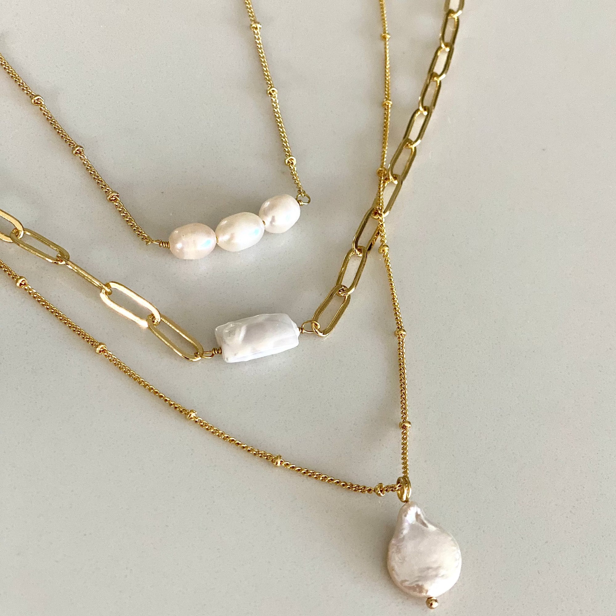 Cluster, 'Pearls for Girls' freshwater pearl chokers