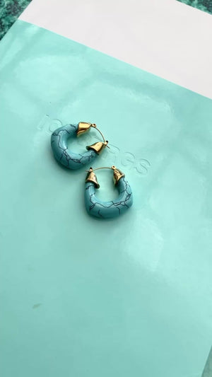 Bohemian Turquoise Drop Earrings