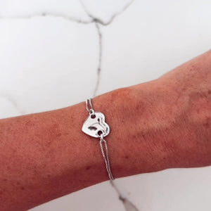 Sweet Heart Bracelet Silver