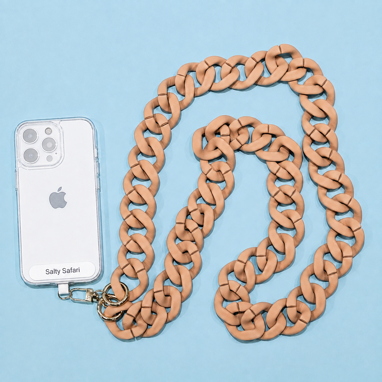 Santorini Cross Body Phone Strap - Tan