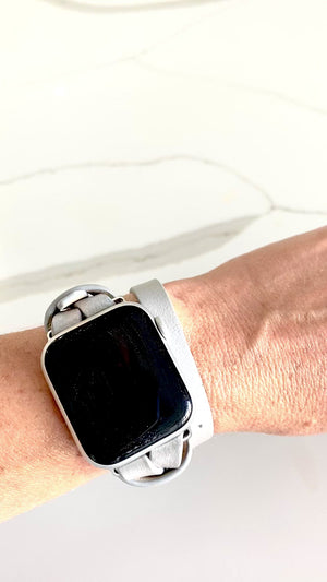 Smart Watch Band - Metallic Silver