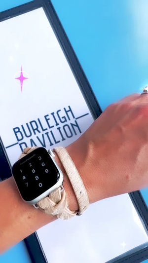Smart Watch Band - Milk Textured Leather
