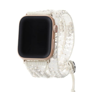 Smart Watch Band - Snow crystals & stone