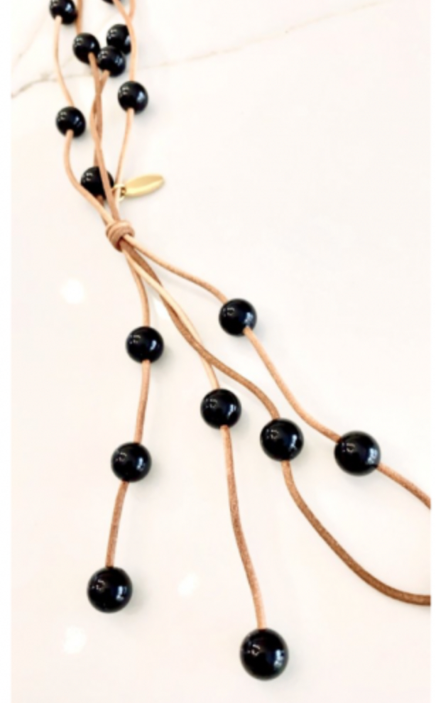 Amalfi Necklace Black Agate