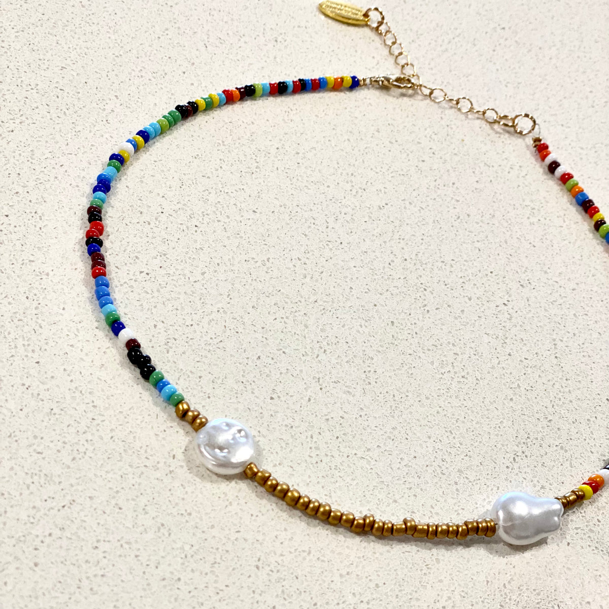 Rainbow choker deals necklace