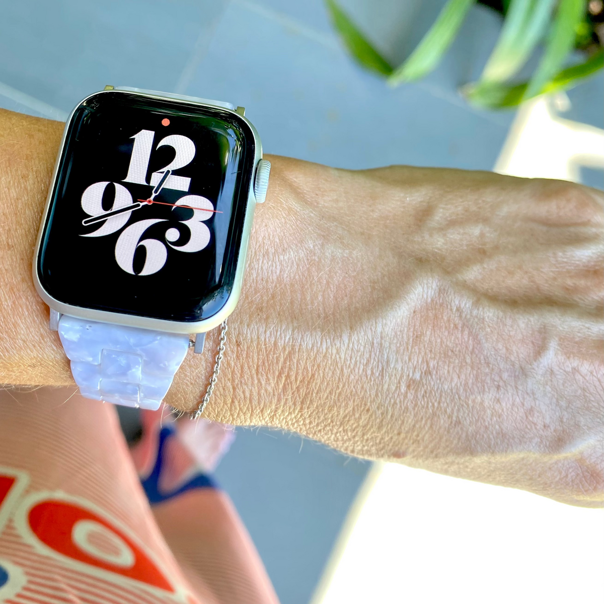 Capri Apple Watch Band - Snow Pearl