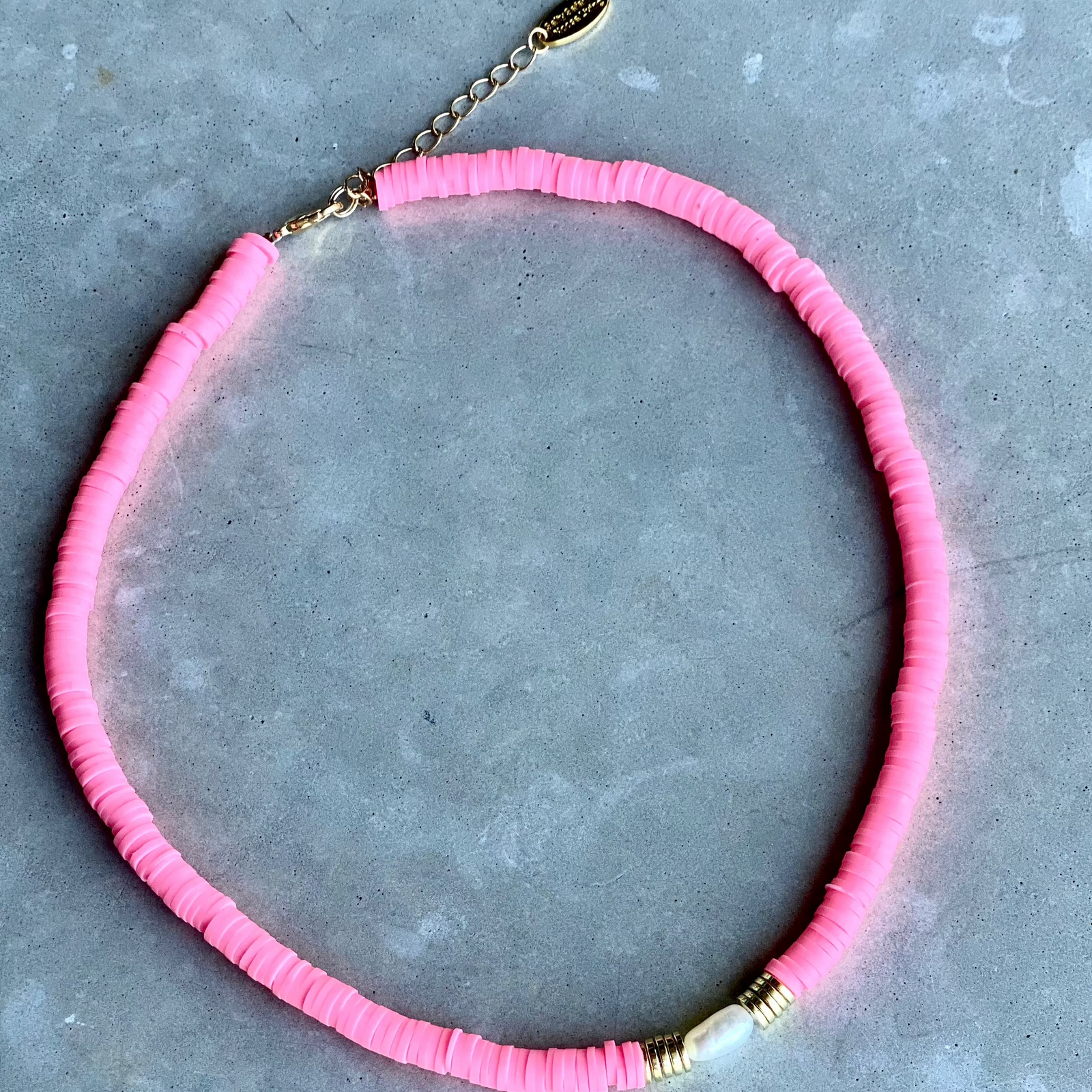 Cleopatra necklace - Neon Pink