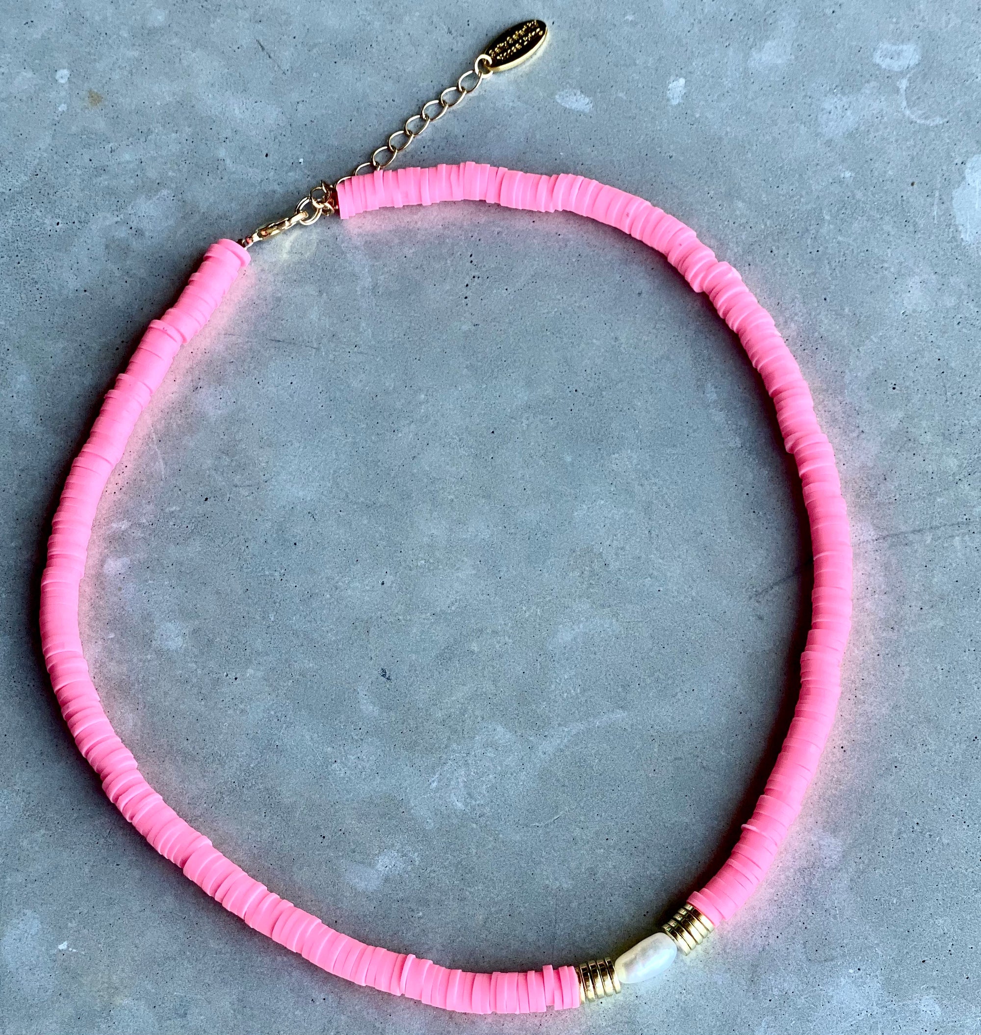 Cleopatra necklace - Neon Pink
