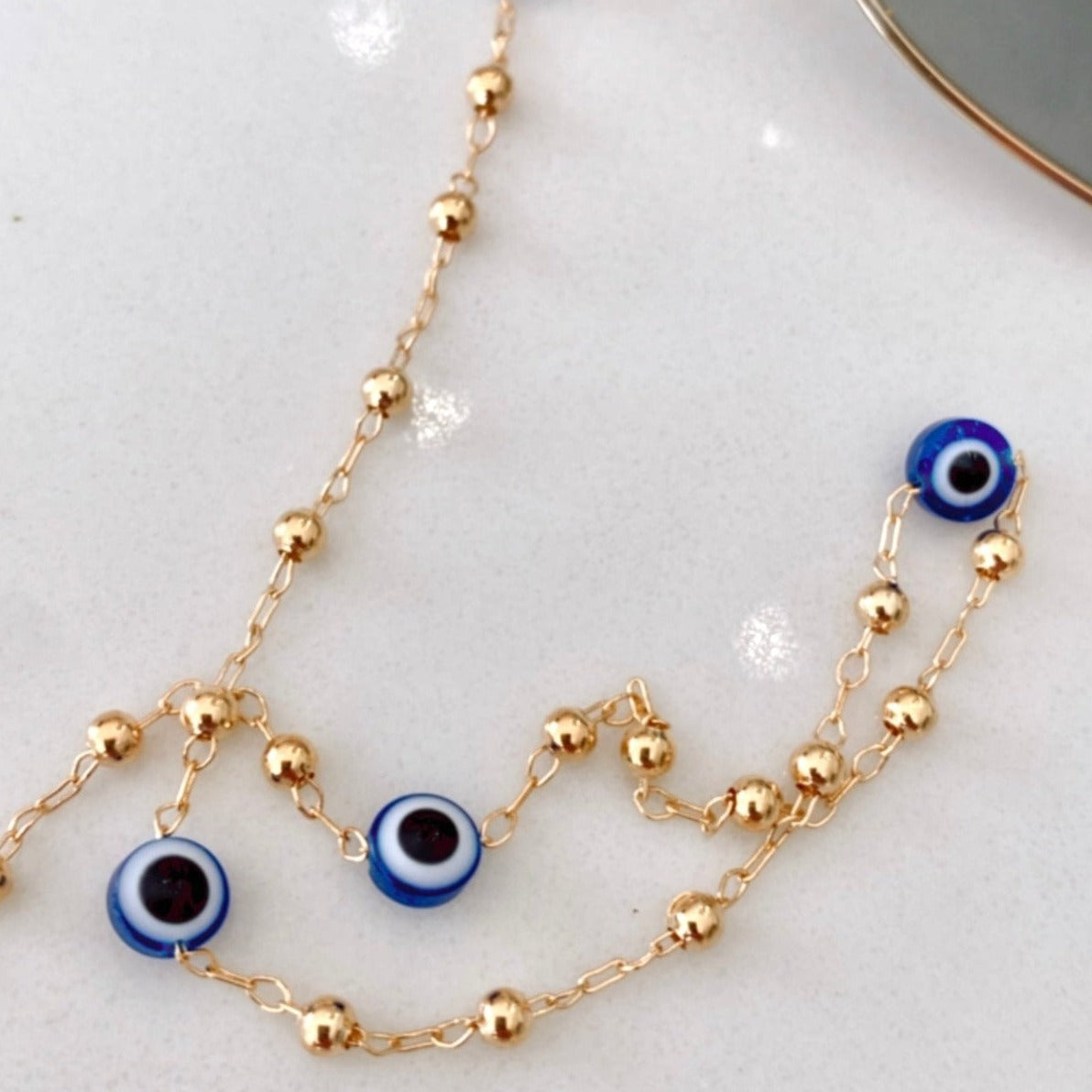 Evil Eye Sunglass Chain - Dark Blue - Salty Safari by Noosa Living