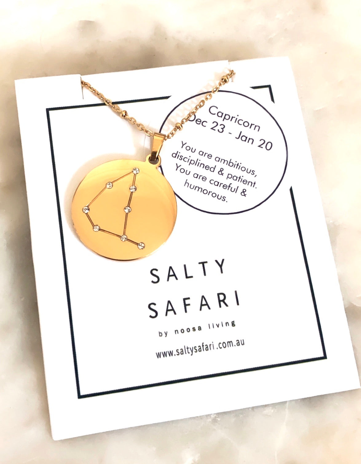 Zodiac Capricorn Dec 23 Jan 20 Salty Safari by Noosa Living