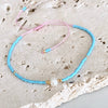 Celestial delicate - Turquoise & Candy Pink