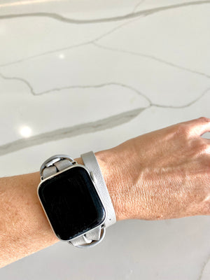 Smart Watch Band - Metallic Silver