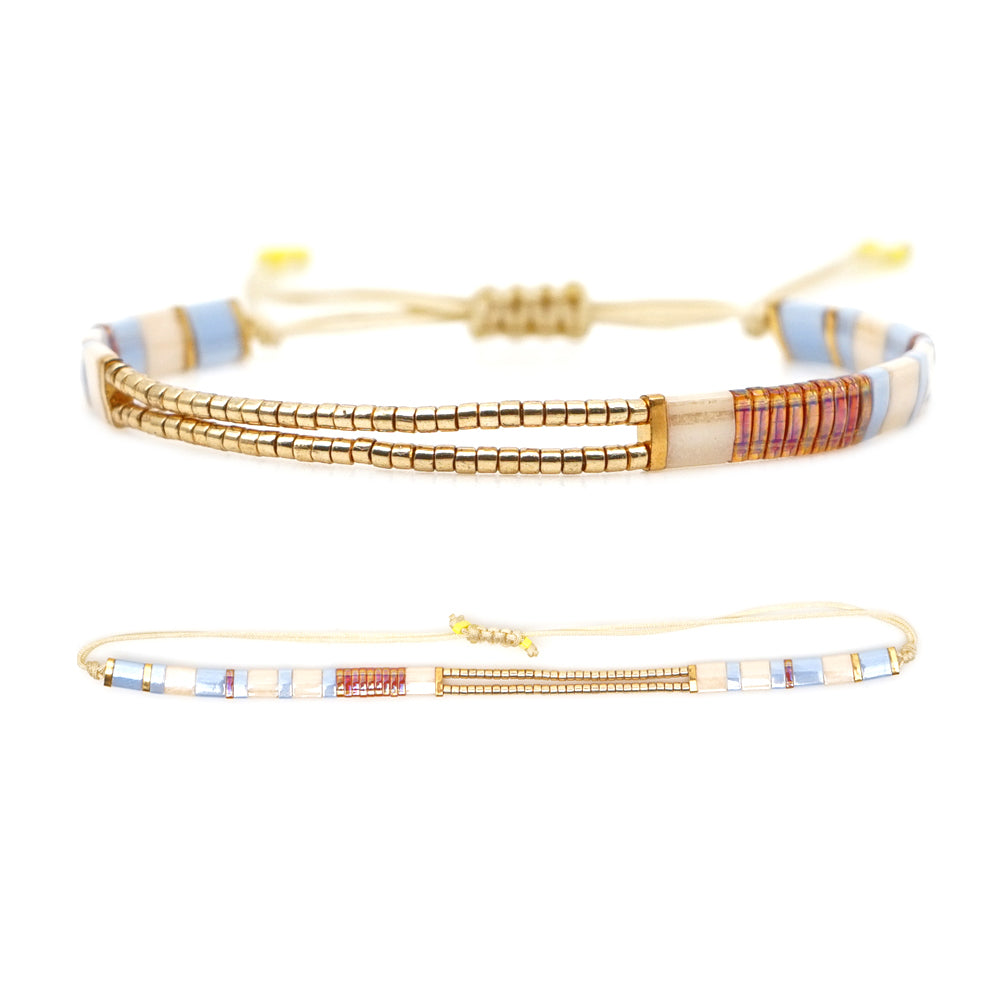 Corsica Delicate Bracelet - Sky Blue Mix