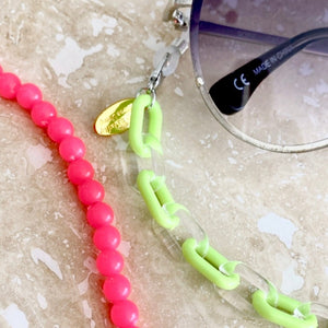 Neon Mix Pink & Lime - Sunglass chain