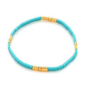 Ibiza Bracelet - Block Turquoise
