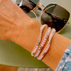 Delicate Wrap Bracelet, Sorbet Pink Crystals