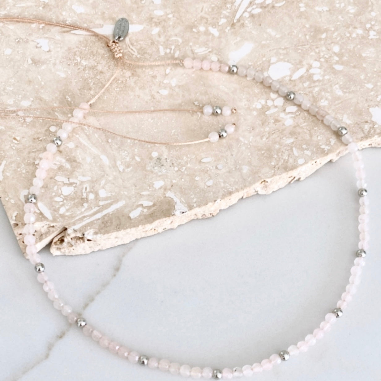 Riviera Necklace - Snow Silver