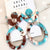 Bora Bora earrings - Mixed turquoise