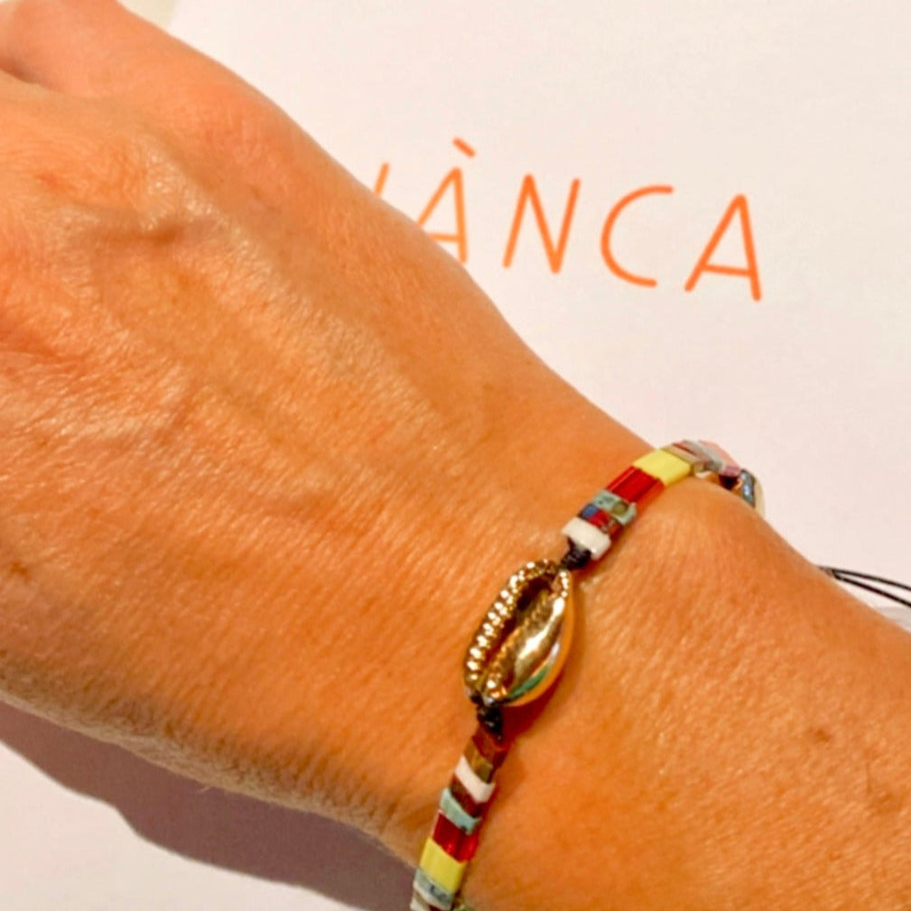 Cochella Shell Bracelet - Charcoal