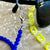 Neon Mix Royal Blue & Yellow - Sunglass chain