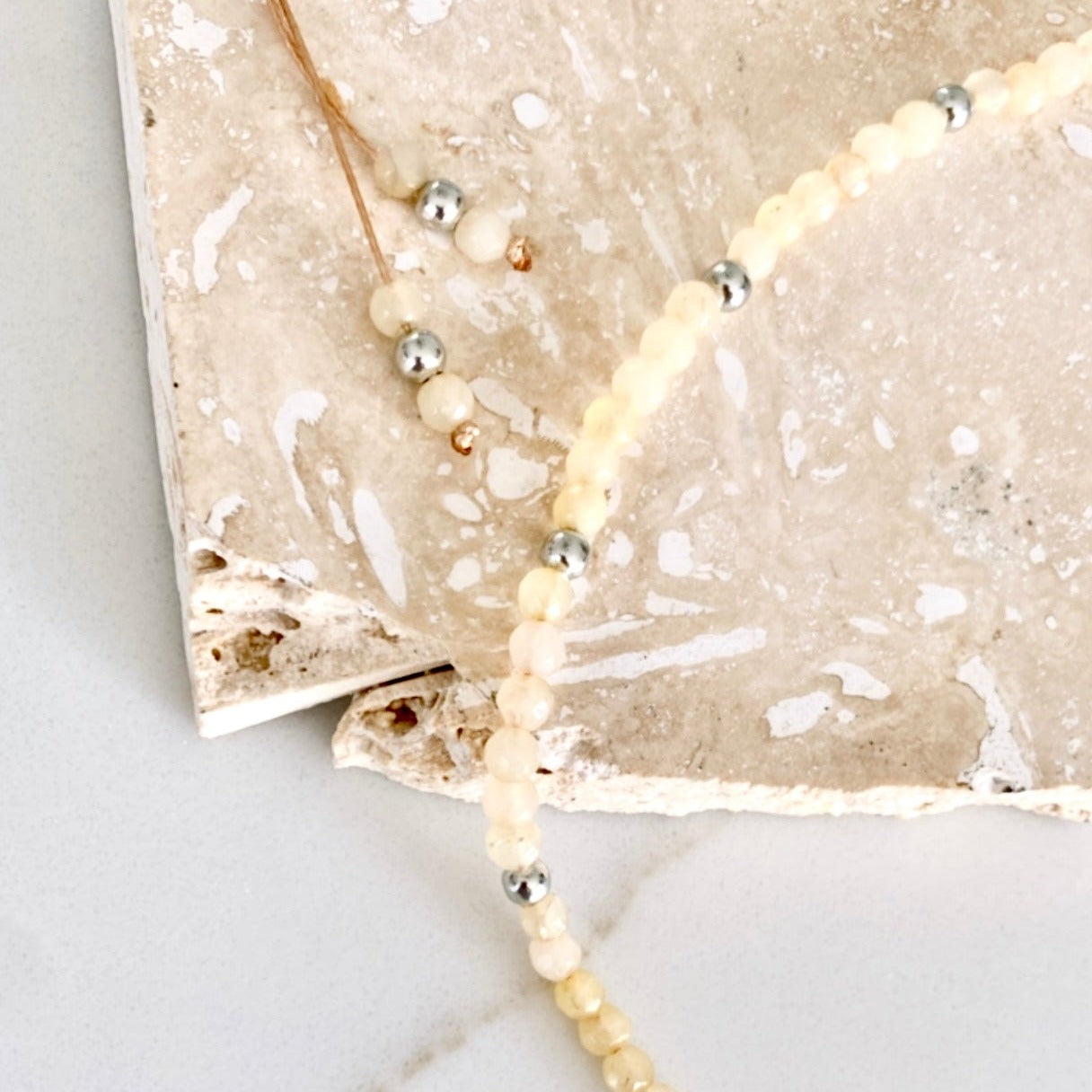 Riviera Necklace - Milk Silver